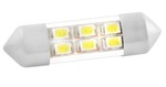 Светодиод МАЯК  12 T11×36-W 6SMD (3528) белая  мин.заказ 10шт