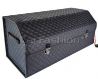 Органайзер в багажник CarFashion «TREVEL-L» черный/синий 72х31х30см