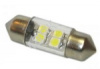 Светодиод МАЯК  12 T11×31-W 4SMD (3528) белая  мин.заказ 10шт
