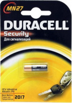 Батарейки DURACEL A27 MN27-BC1 ALKALINE SECURITY(автобрелки) 12V (уп.1шт)