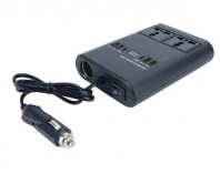 Автомобильный инвертор 150Вт вх.12-24 / вых.220V+6×USB, цифровой дисплей