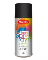 Краска черная глянцевая (265г) MagicLine 020 RAL 9005