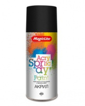 Краска черная матовая (265г) MagicLine  010  RAL 9004