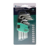 Набор TORX Г-образны 9 пр. короткихT10,T15,T20,T25, T27,T30,T40,T45,T50 NORD YADA
