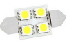 Светодиод МАЯК  12 T11×31-W 4SMD (5050) белая  мин.заказ 10шт