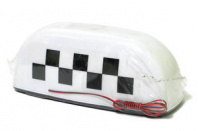 Знак TAXI магнитный, с подсветкой 12V (белый)