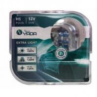 Лампа NORD YADA 12V H1 55W  EXTRA LIGHT +50%  Plastic case - 2шт.