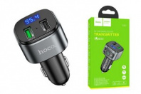 Модулятор FM (Bluetooth) 1USB3.0 Quick Charger+1USB2.0 HOCO E67