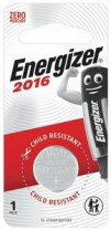 Батарейки ENERGIZER CR2016-BL1 LITHIUM таблетка 3V (уп.1шт)