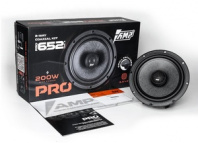 Акустика коаксиальная AMP PRO 652 (ver.3) 2-х полосная, 200Вт, 6.5" (16.5см) 2шт