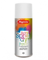 Краска белая глянцевая (265г) MagicLine 030  RAL 9003