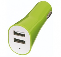Зарядное телефона на 2×USB, 1A + 1А  длинная ножка RV-024