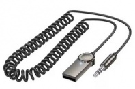 Модулятор FM (Bluetooth) AUX микрофон, серый BOROFONE BC56